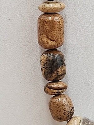 MELVIN FRANCIS Navajo 925 /Onyx/Jasper/Tiger Eye Inlay Pendant & Necklace