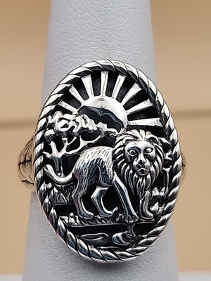 JAI BY JOHN HARDY Sterling Silver Lion Ring Size 7