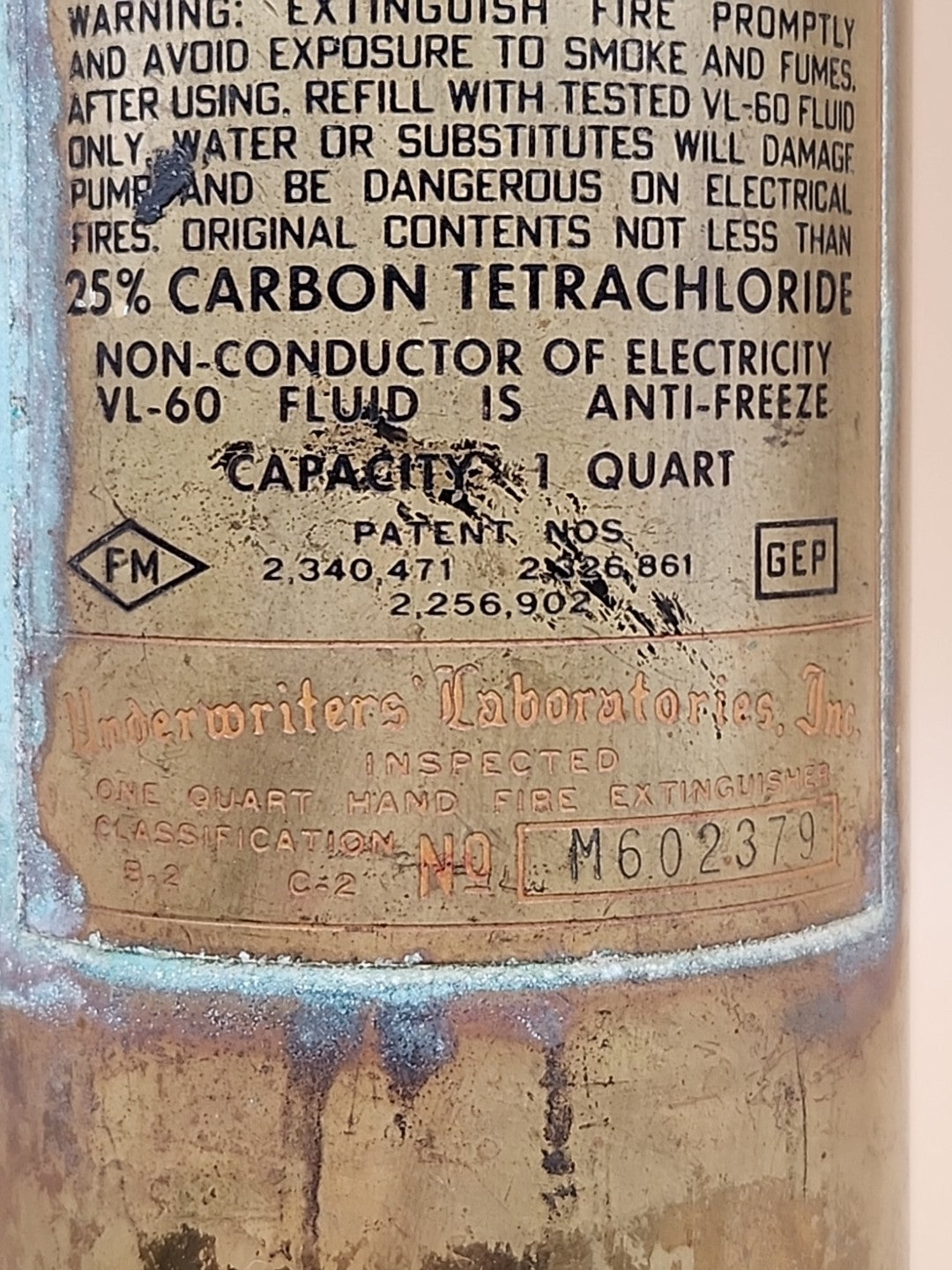 GENERAL QUICK AID Fire Guard Model 85 Fire Extinguisher/Idaho Power Co.