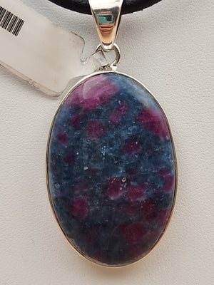 INDIA GEMS Eudialyte/Sterling Silver Dangle/Drop Earrings & Matching Pendant