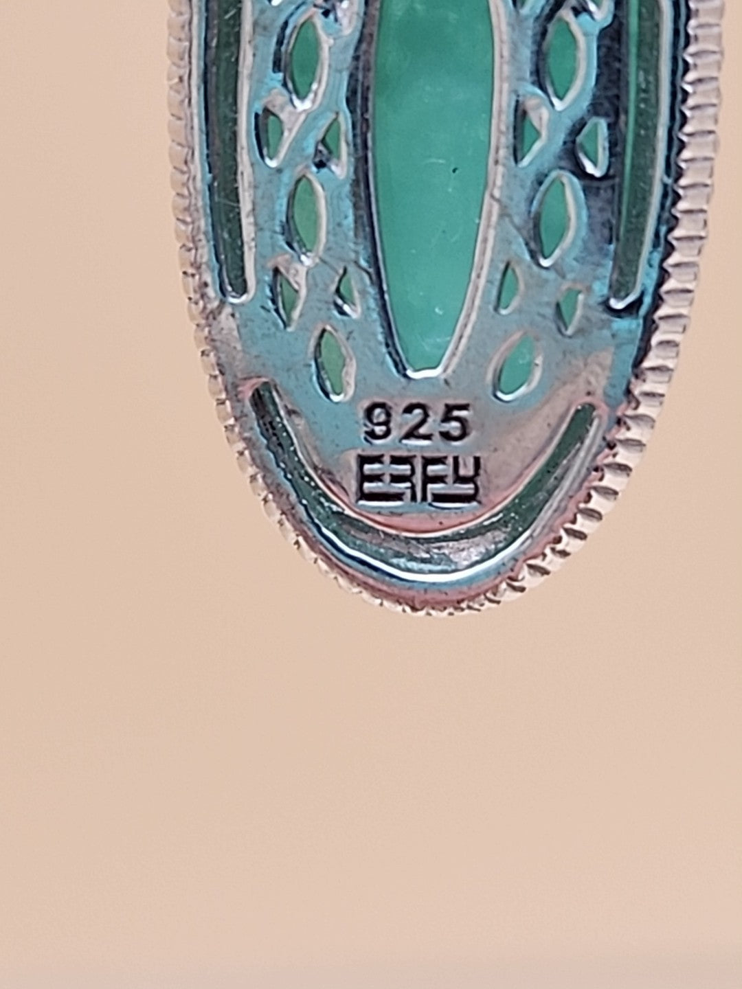 EFFY Faceted Amazonite Pear Shape/Sterling Silver Dangle/Drop Earrings