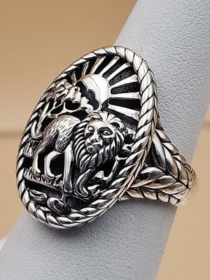 JAI BY JOHN HARDY Sterling Silver Lion Ring Size 7
