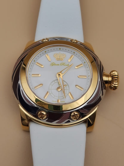 GLAM ROCK Miami Swiss Made Gold/Silver Tone Women's Watch