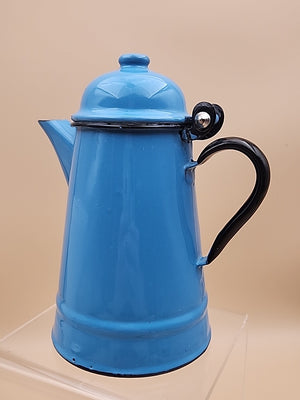 HUTA SELESIA Vintage Polish Blue & Black Tea/Coffee Pot