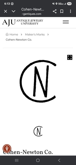 Viennesse Mother Of Pearl/14k Gold/Larkavite Stone Ring Size 9