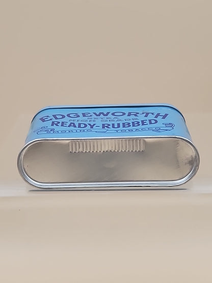 1920's LARUS & BROTHER CO./EDGEWORTH Vintage Advertising Tin Can With Hinged Lid