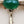 1950's-60's Victorian Revival Jadeite Cabochon/Gold Tone Cameo Dangle Brooch