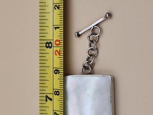 M.O.P./Sterling Silver Panel Bracelet/Inlaid M.O.P. Sterling Ring Size 8