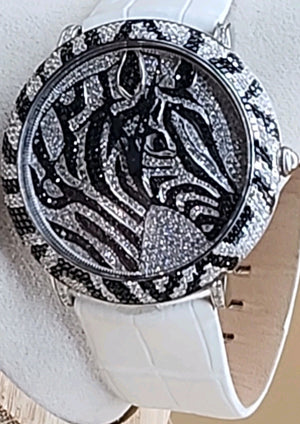 LE VIAN Chocolate Diamond/Diamond/Zebra Head Watch  Limited Edition 50 Of 500