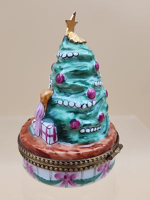 LIMOGES "Childrens Christmas Morning Joy" Hand Painted Limited Edition 338/1000