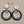 ROSS SIMONS 14k/Mother Of Pearl/Blue Topaz/Open Circle Drop Earrings
