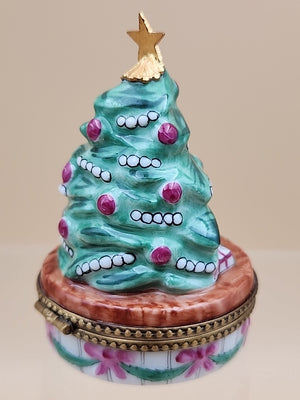 LIMOGES "Childrens Christmas Morning Joy" Hand Painted Limited Edition 338/1000