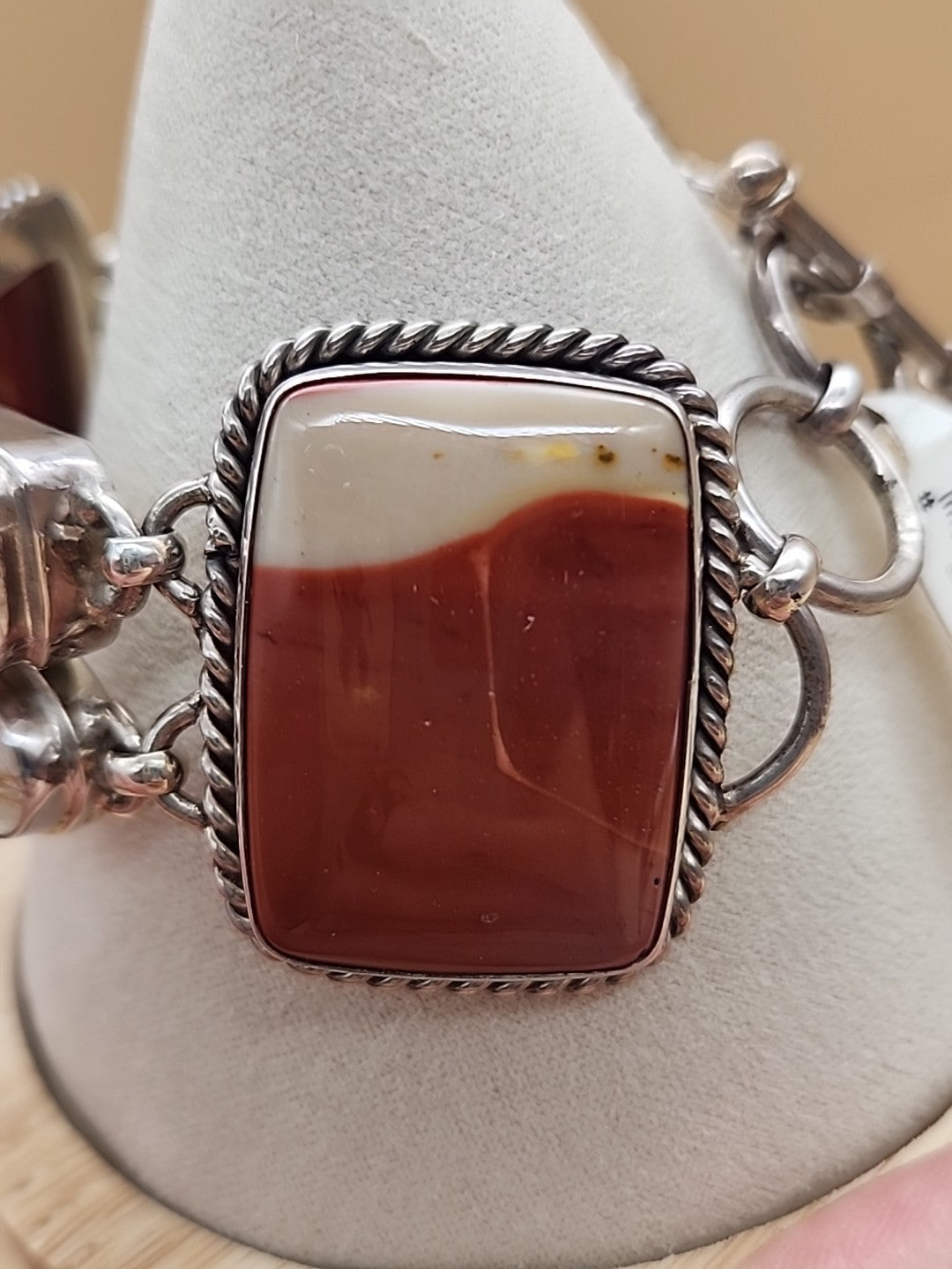 Yellow Citrine/Red Jasper/Rutilated Quartz/Sterling Silver 8"Adjustable Bracelet