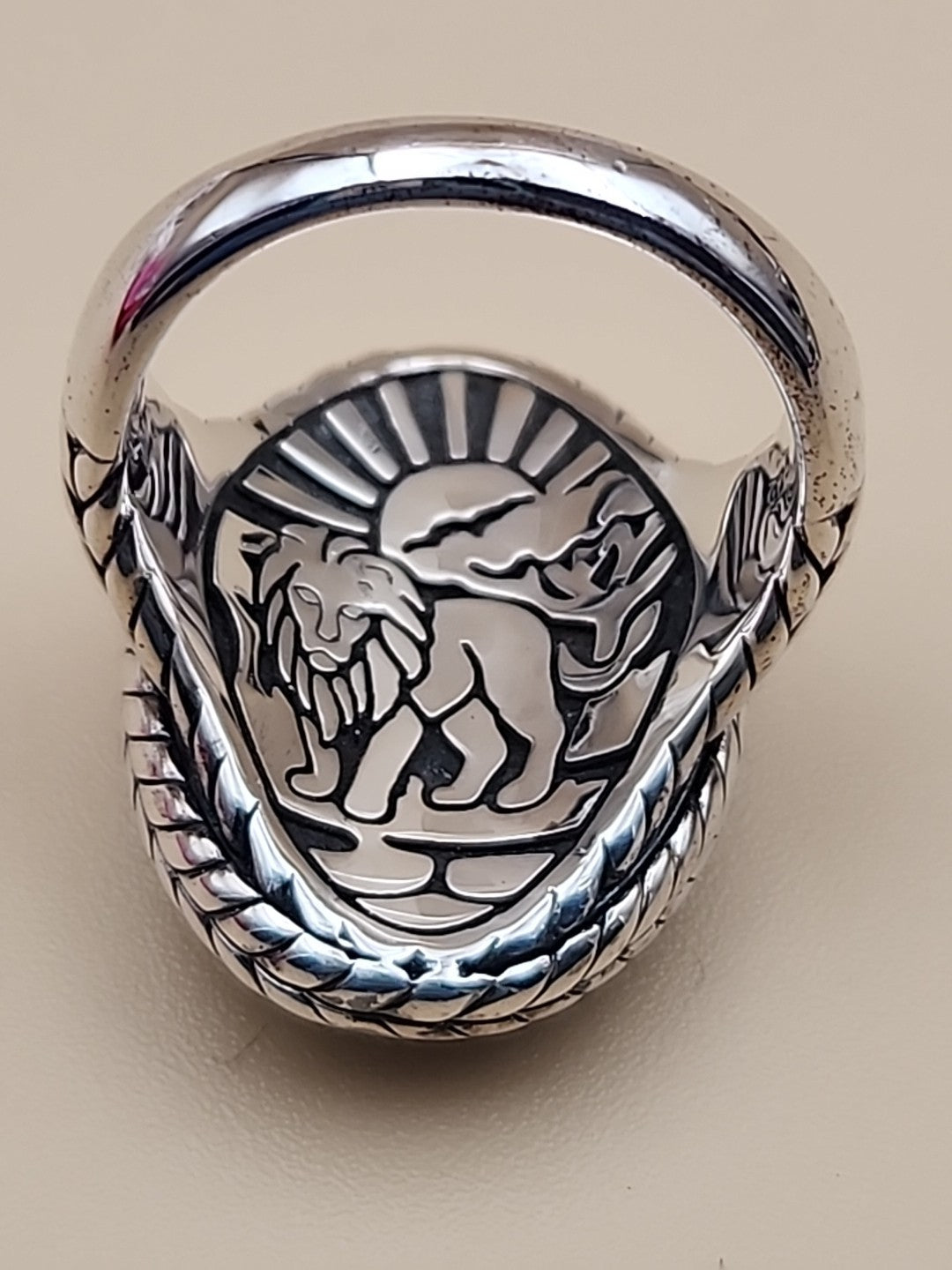 JAI BY JOHN HARDY Sterling Silver Lion Ring Size 7