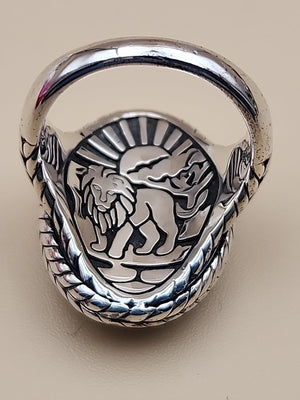 JAI BY JOHN HARDY Sterling Silver Lion Ring Size 7