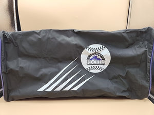 COLORADO ROCKIES/FOX Vintage Black & Purple Duffle Bag