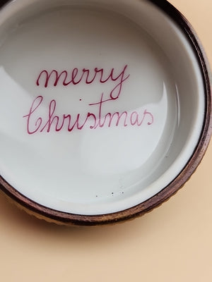 LIMOGES "Childrens Christmas Morning Joy" Hand Painted Limited Edition 338/1000