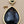 HSN CAROL BRODIE Gold Vermeil Faceted Black & Green Onyx Pear Drop Earrings