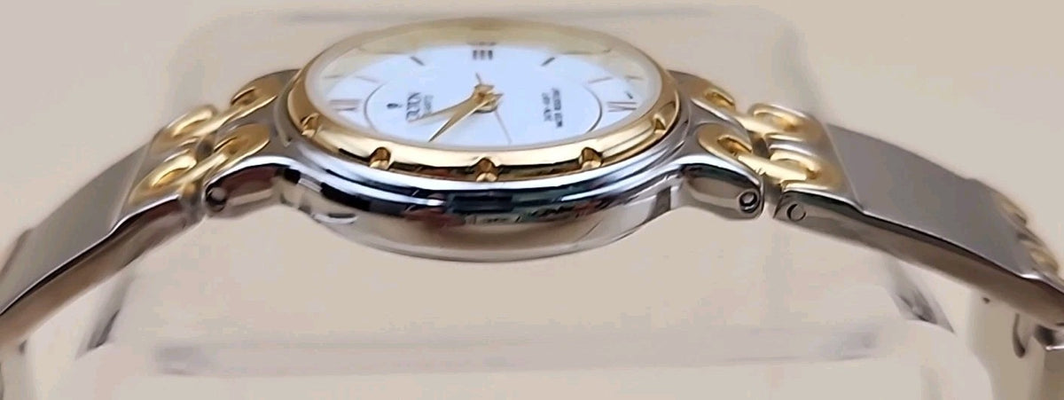 CROTON Vintage Quartz Gold/Silver Tone Women's Wristwatch New Battery