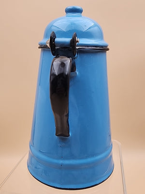 HUTA SELESIA Vintage Polish Blue & Black Tea/Coffee Pot
