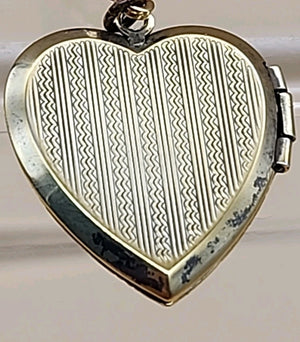 L.S. AND COMPANY Diamond/Sterling Silver/ Antique WWII Sweetheart Locket