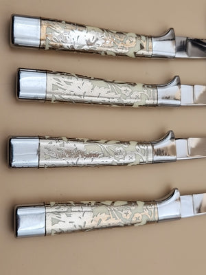 CARVELL HALL By Briddell Set Of 8 Steak Knives In Original Plastic Storage Box