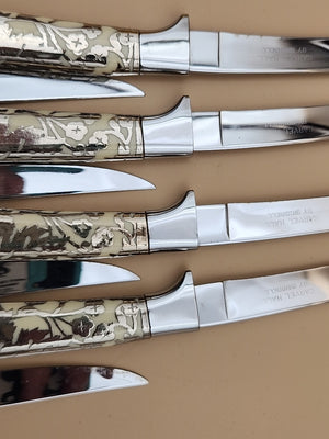 CARVELL HALL By Briddell Set Of 8 Steak Knives In Original Plastic Storage Box