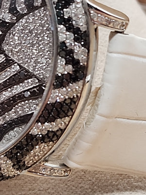 LE VIAN Chocolate Diamond/Diamond/Zebra Head Watch  Limited Edition 50 Of 500