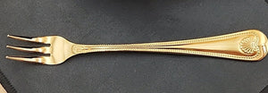 PRESTIGE SUPREME By Towle 24k Plated Set Of 6 Shrimp/Cocktail Forks