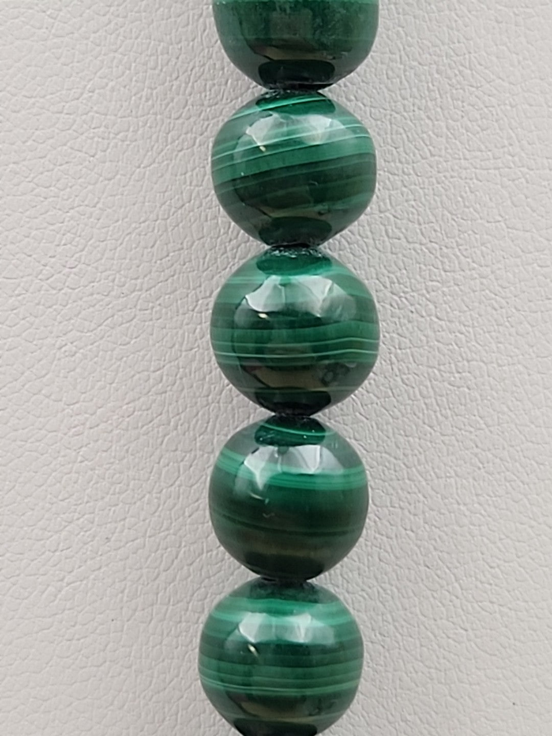 HSN Malachite/Sterling Silver Beaded Adjustable 24" Necklace & Earring Set