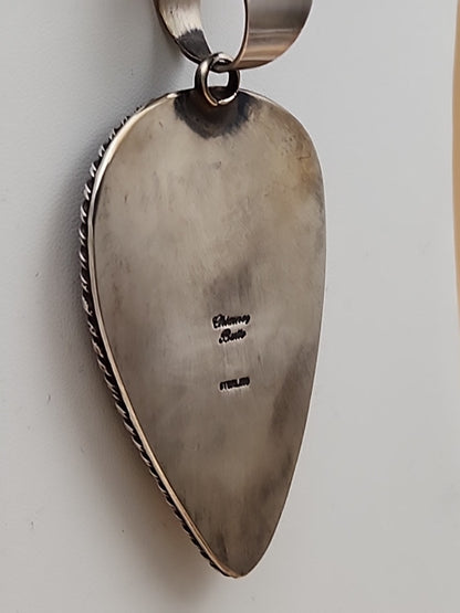 CHIMNEY BUTTE NAVAJO Bumblebee Jasper/Sterling Silver Pendant