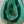 Green Malachite/Sterling Silver/Elephant Design Bezel Statement Pendant