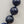Blue Dumortierite Polished 14mm Bead/Sterling Silver Clasp 17
