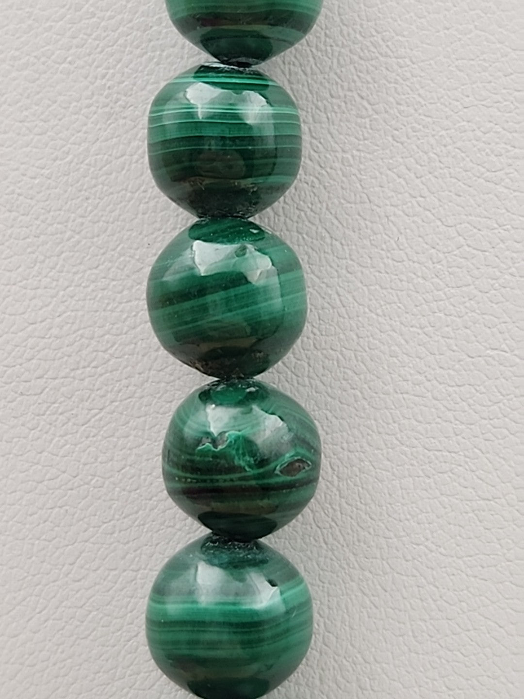 HSN Malachite/Sterling Silver Beaded Adjustable 24" Necklace & Earring Set