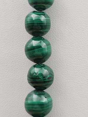 HSN Malachite/Sterling Silver Beaded Adjustable 24" Necklace & Earring Set