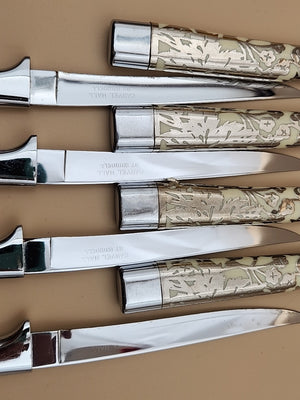 CARVELL HALL By Briddell Set Of 8 Steak Knives In Original Plastic Storage Box