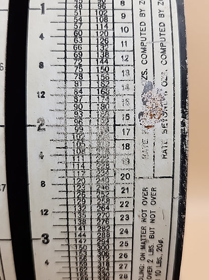 1903 PELOUZE MFG. CO. Antique National Postal Scale