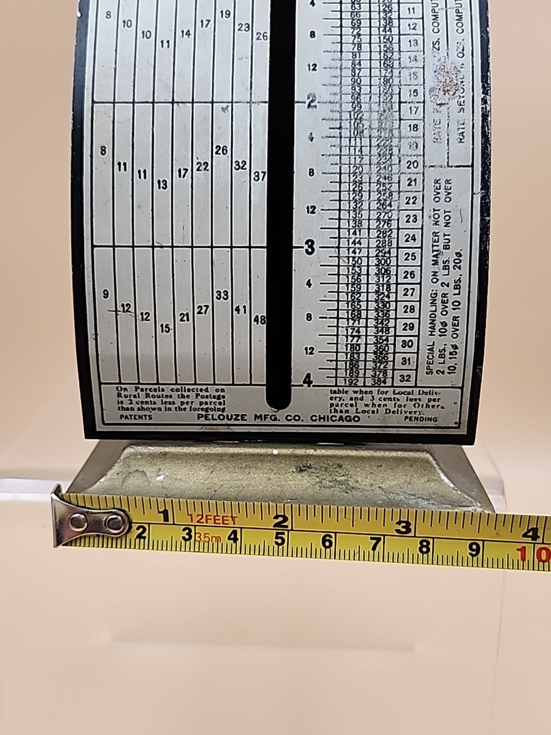 1903 PELOUZE MFG. CO. Antique National Postal Scale