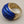 ROSS SIMONS Carved Lapis Lazuli/18k Over Sterling Dome Ring Size 7