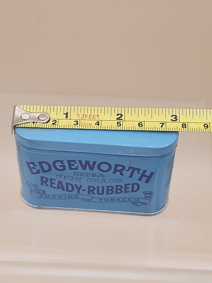 1920's LARUS & BROTHER CO./EDGEWORTH Vintage Advertising Tin Can With Hinged Lid