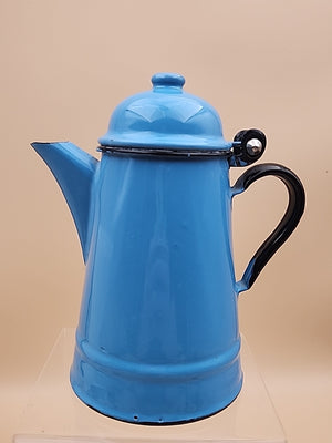 HUTA SELESIA Vintage Polish Blue & Black Tea/Coffee Pot