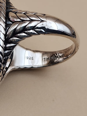 JAI BY JOHN HARDY Sterling Silver Lion Ring Size 7