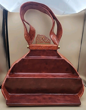 JUST THE RIGHT SHOE Handbag Shaped Display/3 Shelves/Heavy Duty