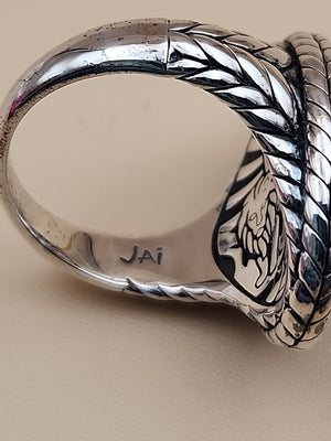 JAI BY JOHN HARDY Sterling Silver Lion Ring Size 7