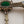 1950's-60's Victorian Revival Jadeite Cabochon/Gold Tone Cameo Dangle Brooch