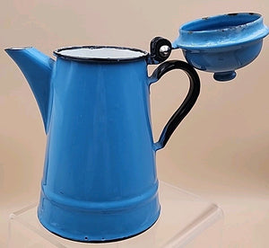 HUTA SELESIA Vintage Polish Blue & Black Tea/Coffee Pot