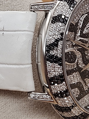 LE VIAN Chocolate Diamond/Diamond/Zebra Head Watch  Limited Edition 50 Of 500
