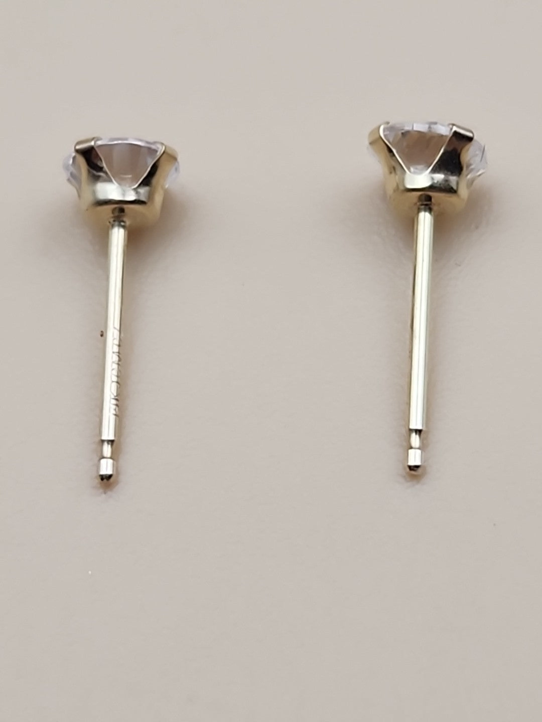 14k Cubic Zirconia Stud Earrings