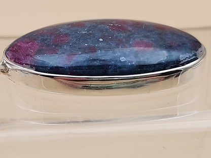INDIA GEMS Eudialyte/Sterling Silver Dangle/Drop Earrings & Matching Pendant