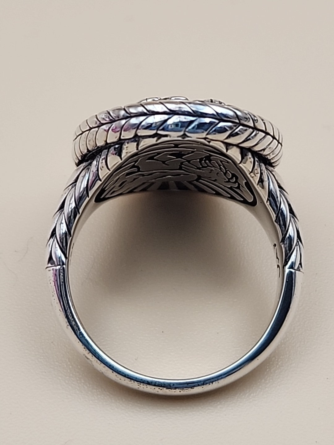 JAI BY JOHN HARDY Sterling Silver Lion Ring Size 7